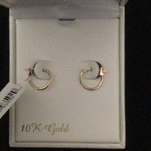 10k solid gold hoops